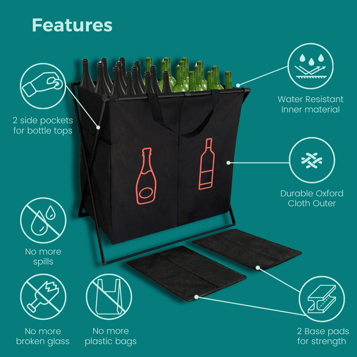 Mobile Recycle Station - 2 Panel - hibag